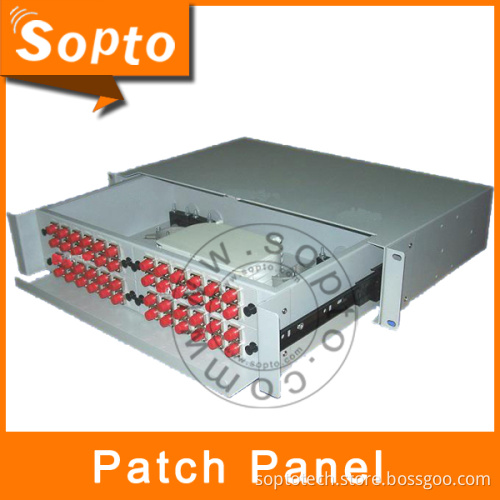 FTTH 24 Core Rack Mounted ODF Fiber Terminal Box Patch Panel